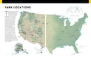 National Geographic Atlas of the National Parks US - Hardback