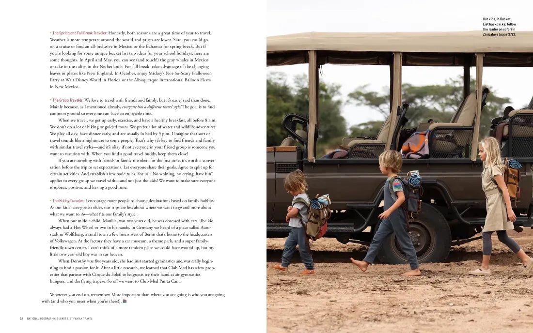 National Geographic Bucket List Family Travel US - Hardback