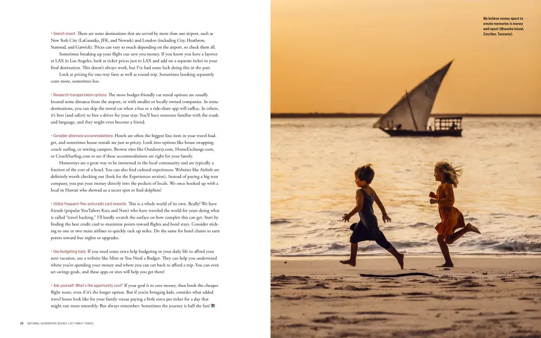 National Geographic Bucket List Family Travel US - Hardback