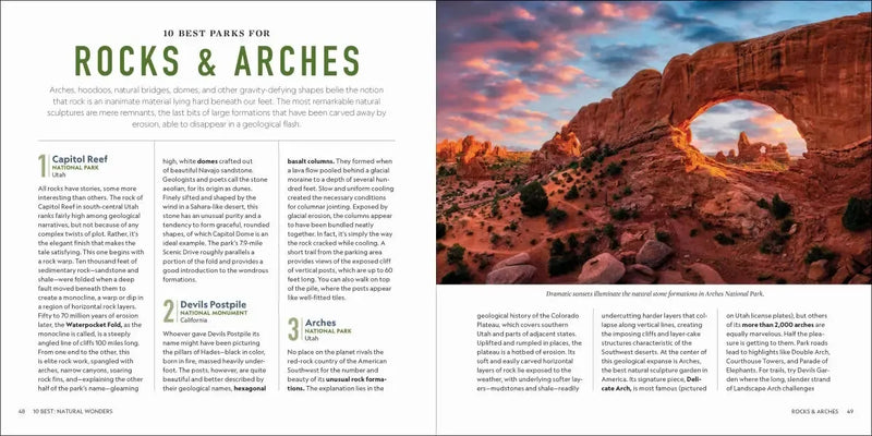 The 10 Best of Everything National Parks, 2nd Edition US - Paperback / softback