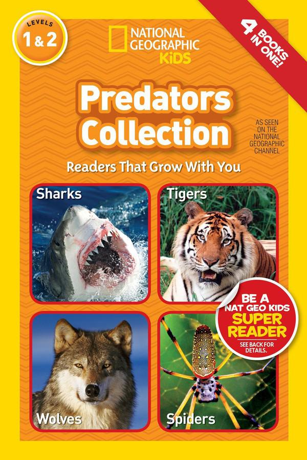 Predators Collection (National Geographic Kids Readers, Levels 1 & 2)-Educational: First / native language: Readers and reading schemes-買書書 BuyBookBook