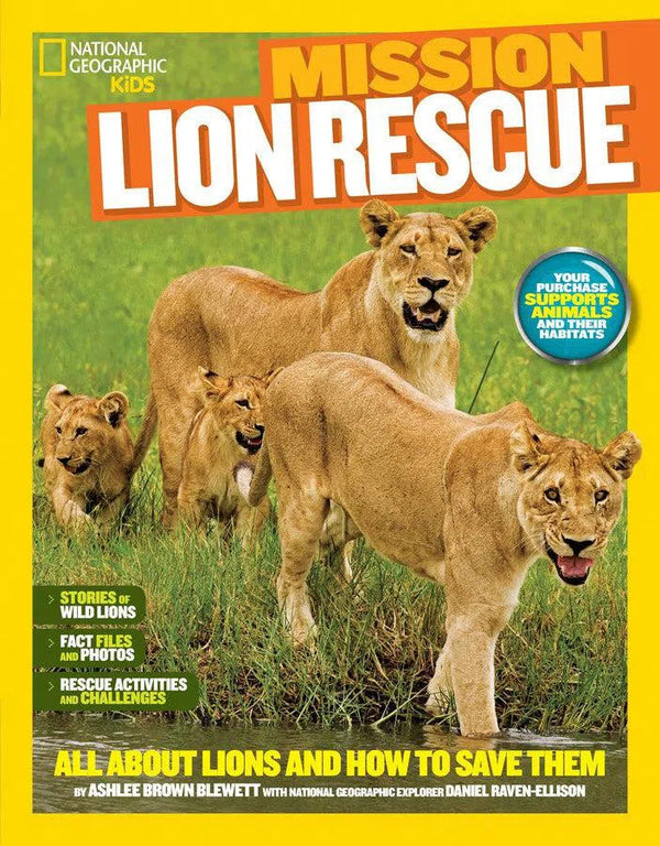 National Geographic Kids Mission: Lion Rescue-Children’s / Teenage general interest: Nature and animals-買書書 BuyBookBook