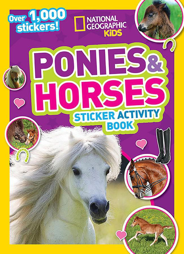 National Geographic Kids Ponies and Horses Sticker Activity Book-Children’s interactive and activity books and kits-買書書 BuyBookBook