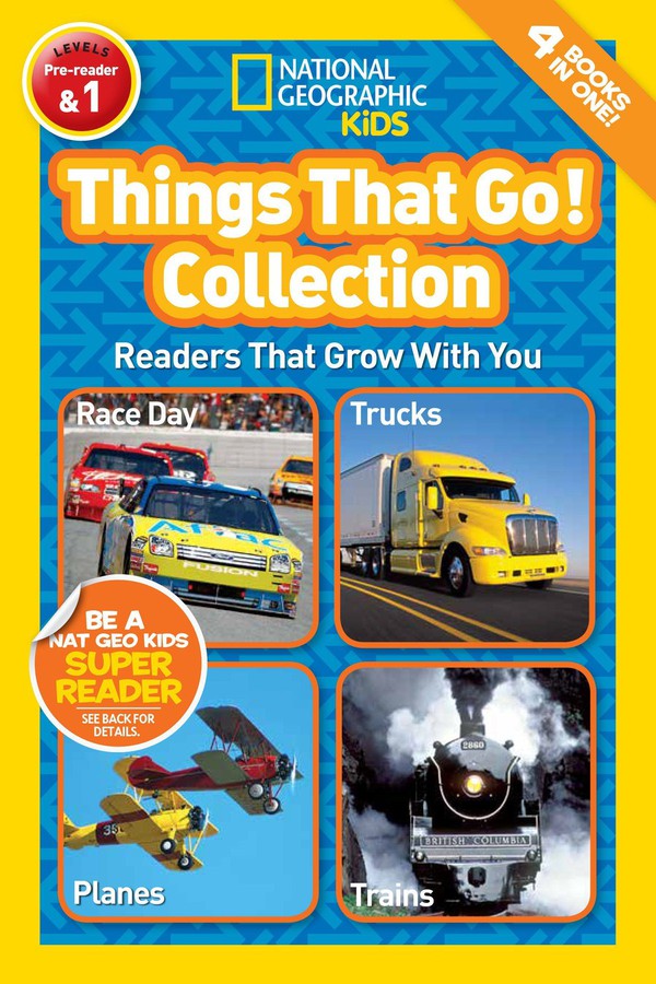 Things That Go! Collection (National Geographic Kids Readers, Levels Pre-Reader & 1)-Educational: First / native language: Readers and reading schemes-買書書 BuyBookBook