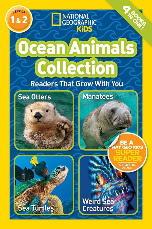 Ocean Animals Collection (National Geographic Kids Readers, Levels 1 & 2)-Educational: First / native language: Readers and reading schemes-買書書 BuyBookBook