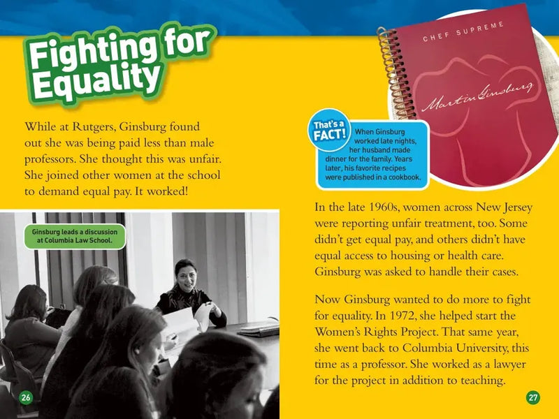 Ruth Bader Ginsburg (National Geographic Kids Readers, Level 3) US - Paperback / softback