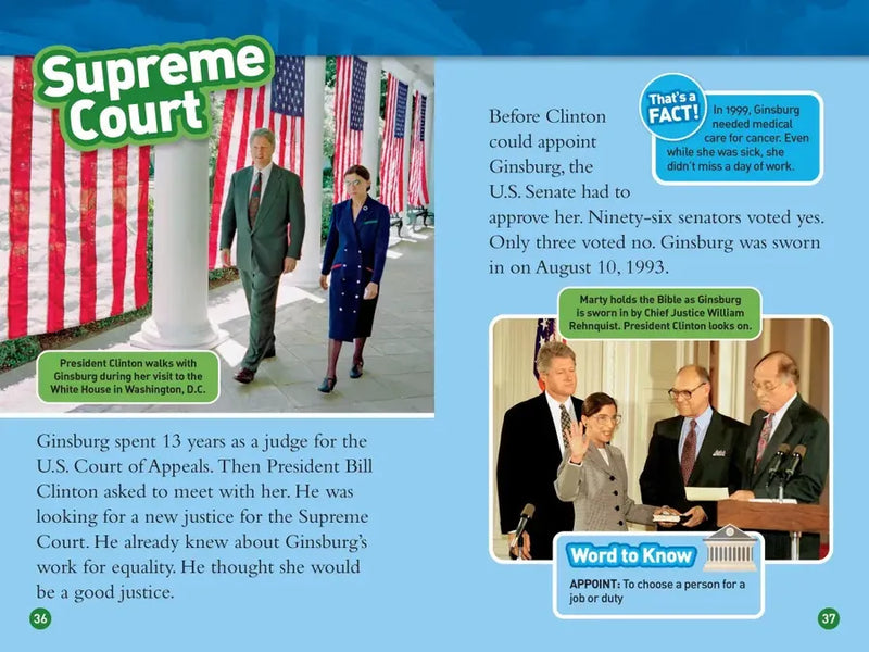 Ruth Bader Ginsburg (National Geographic Kids Readers, Level 3) US - Paperback / softback