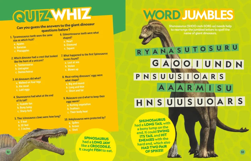 National Geographic Kids Puzzle Book of Dinosaurs US - Paperback / softback