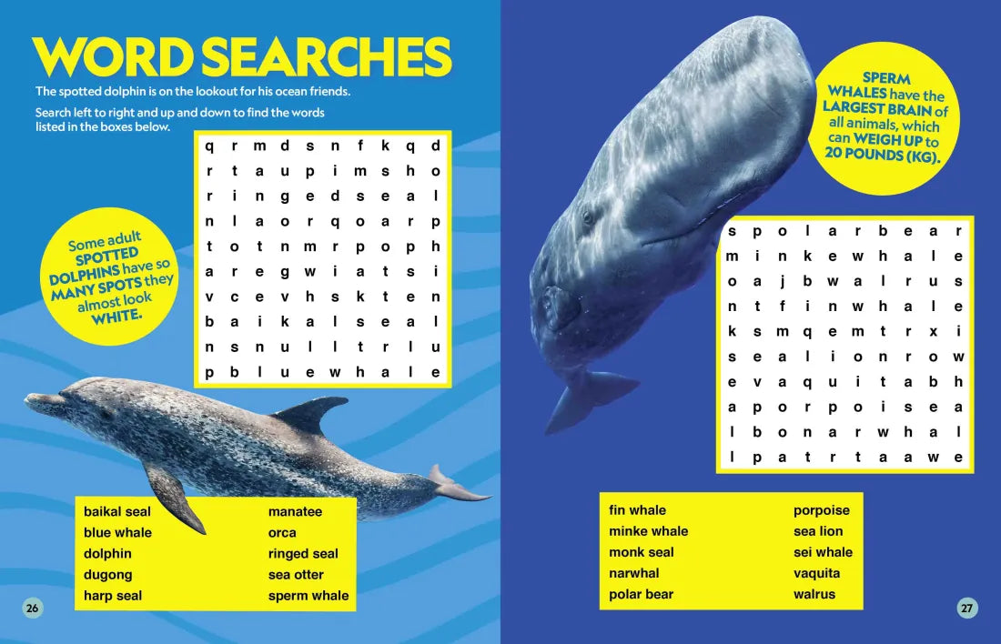 National Geographic Kids Puzzle Book of the Ocean US - Paperback / softback