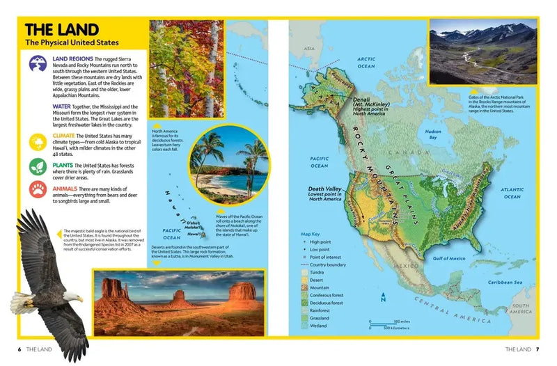 National Geographic Kids Beginner's U.S. Atlas 4th Edition US - Hardback