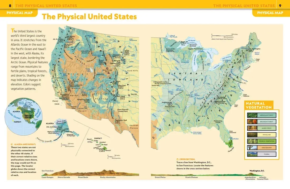 National Geographic Kids United States Atlas, 7th Edition US - Hardback