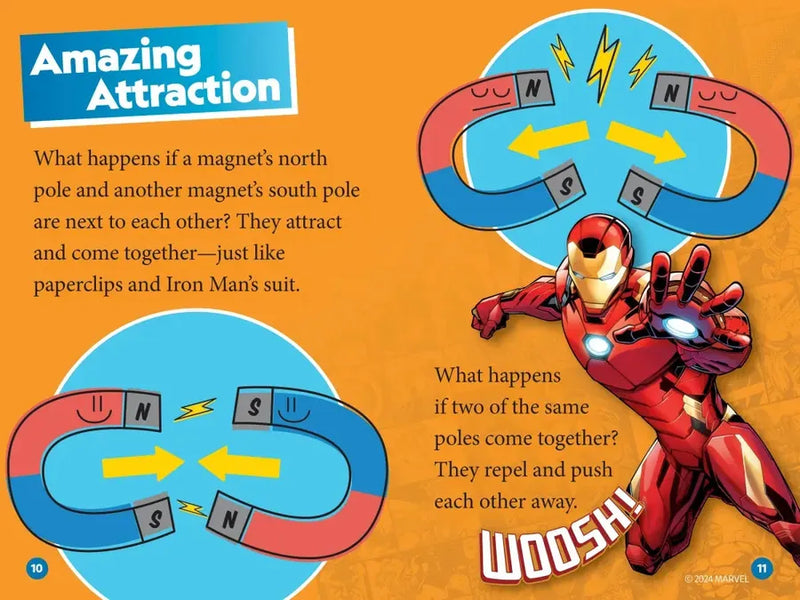 Marvel's Iron Man Goes Magnetic (National Geographic Kids Readers, Level 2) US - Paperback / softback