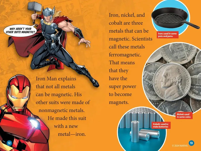 Marvel's Iron Man Goes Magnetic (National Geographic Kids Readers, Level 2) US - Paperback / softback