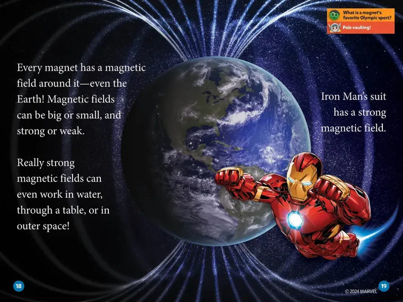 Marvel's Iron Man Goes Magnetic (National Geographic Kids Readers, Level 2) US - Paperback / softback