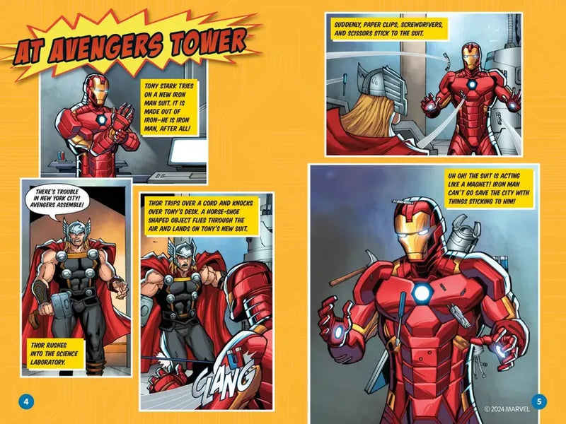 Marvel's Iron Man Goes Magnetic (National Geographic Kids Readers, Level 2) US - Paperback / softback