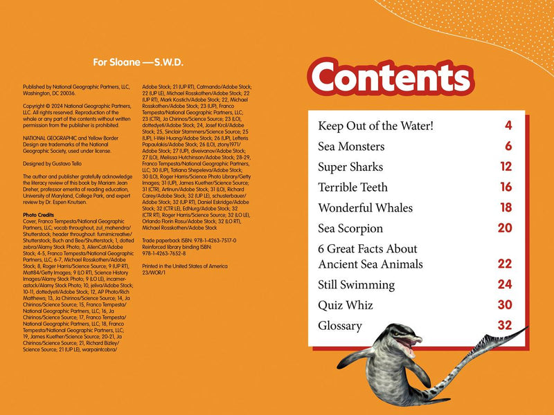 Prehistoric Sea Monsters (National Geographic Kids Readers, Level 2) US - Paperback / softback