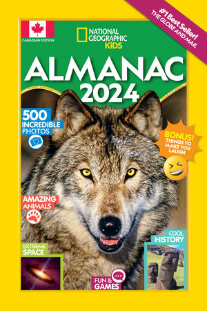 Cover of National Geographic Kids Almanac 2024 (Canadian edition) (ISBN 9781426375293)