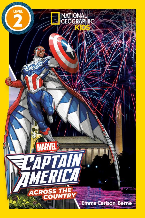 Marvel's Captain America Across the Country (National Geographic Kids Readers, Level 2)-Children’s / Teenage: Other general interest-買書書 BuyBookBook