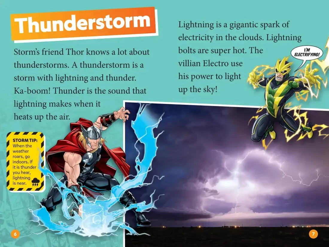 Marvel's Storm: Disaster Alert! (National Geographic Kids Readers, Level 1) US - Hardback