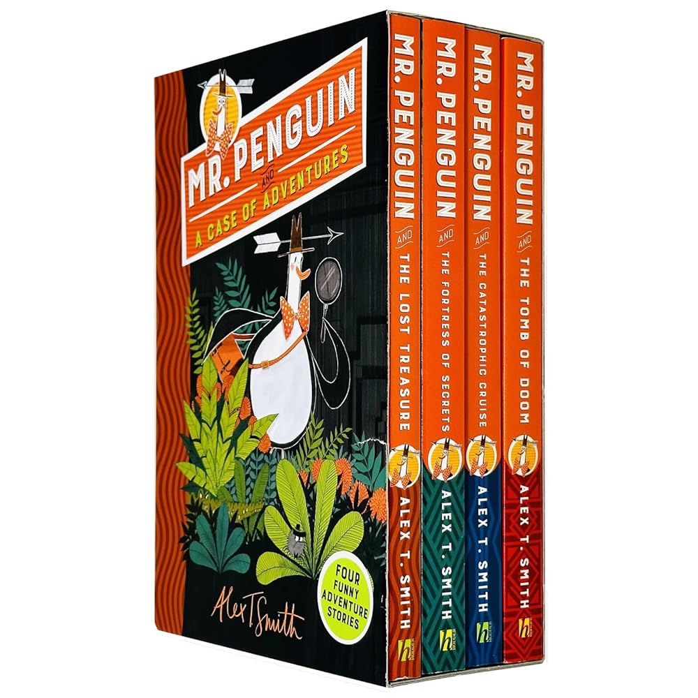 Mr. Penguin and A Case of Adventure Series 4 Books Collection Box Set By Alex T Smith(Lost Treasure, Fortress of Secrets, Catastrophic Cruise & Tomb of Doom) cover image