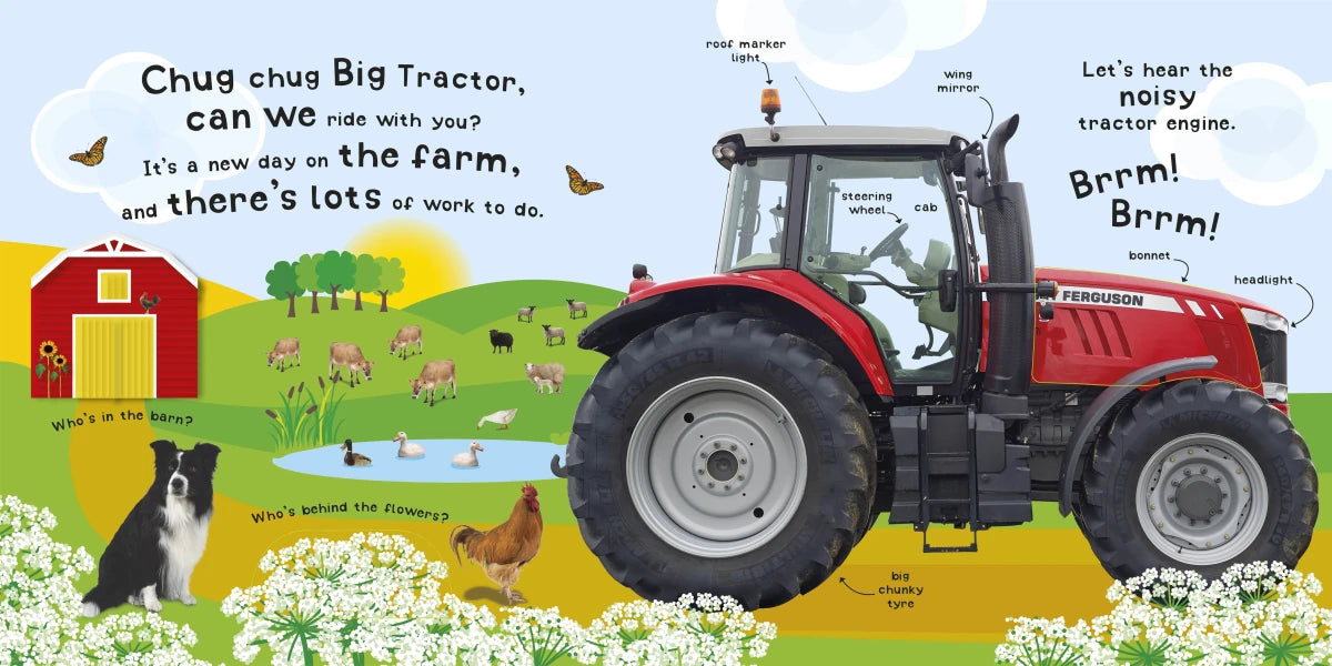 Chug, Chug Tractor US - Board book