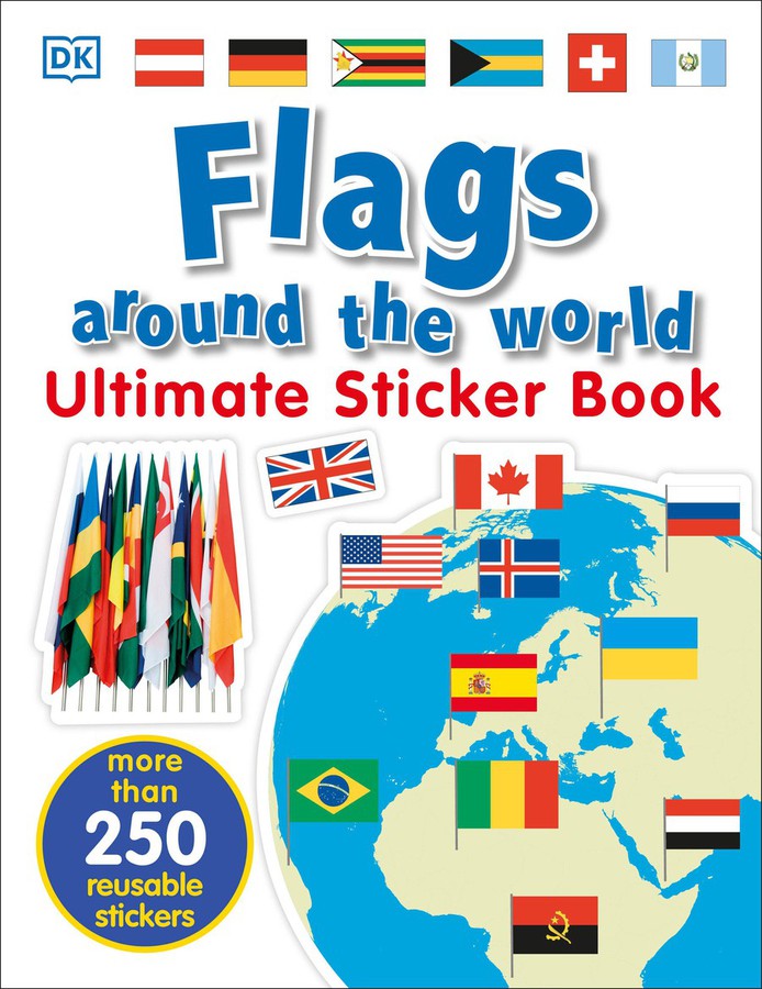 Ultimate Sticker Book: Flags Around the World-Children’s interactive and activity books and kits-買書書 BuyBookBook