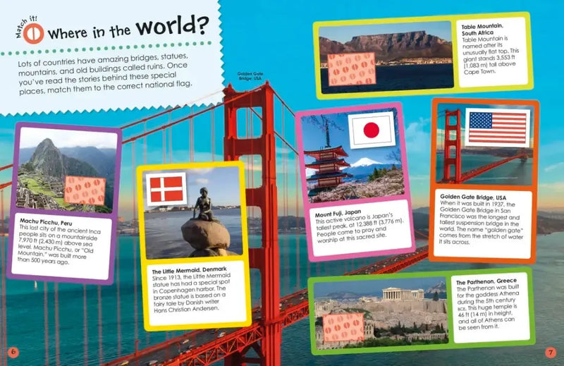 Ultimate Sticker Book: Flags Around the World US - Paperback / softback