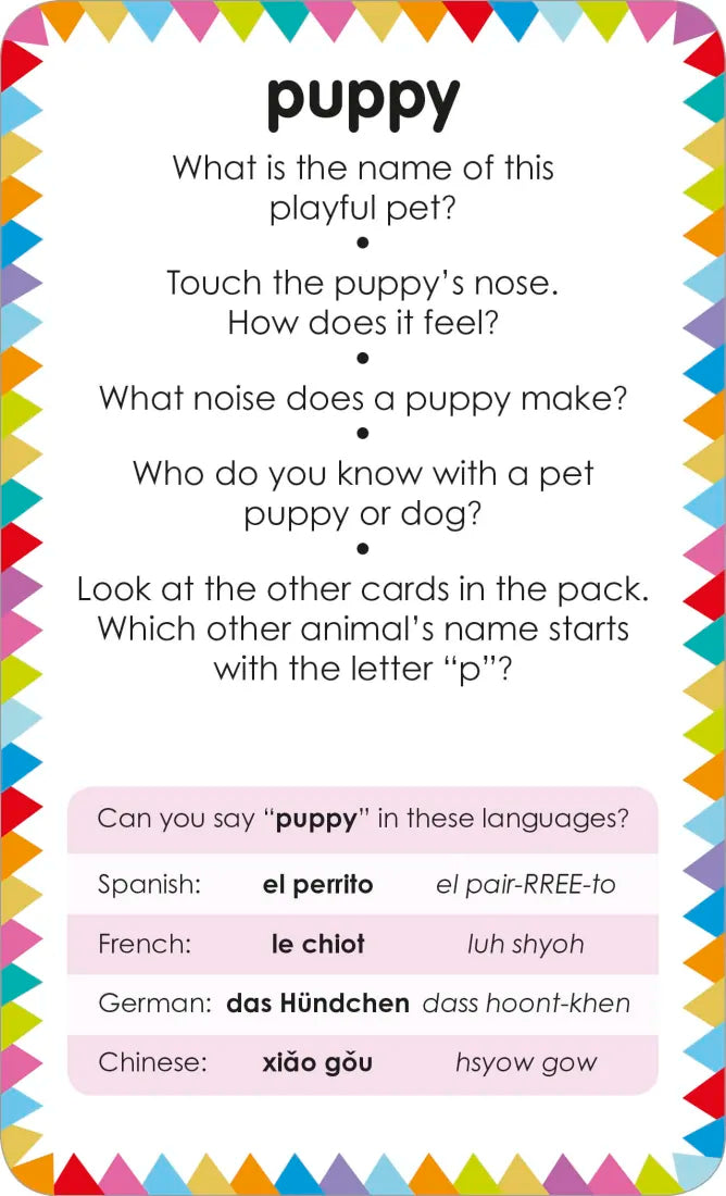 My First Touch and Feel Picture Cards: Animals US - Cards