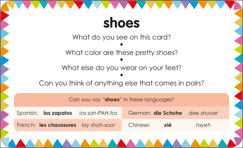 My First Touch and Feel Picture Cards: First Words US - Cards