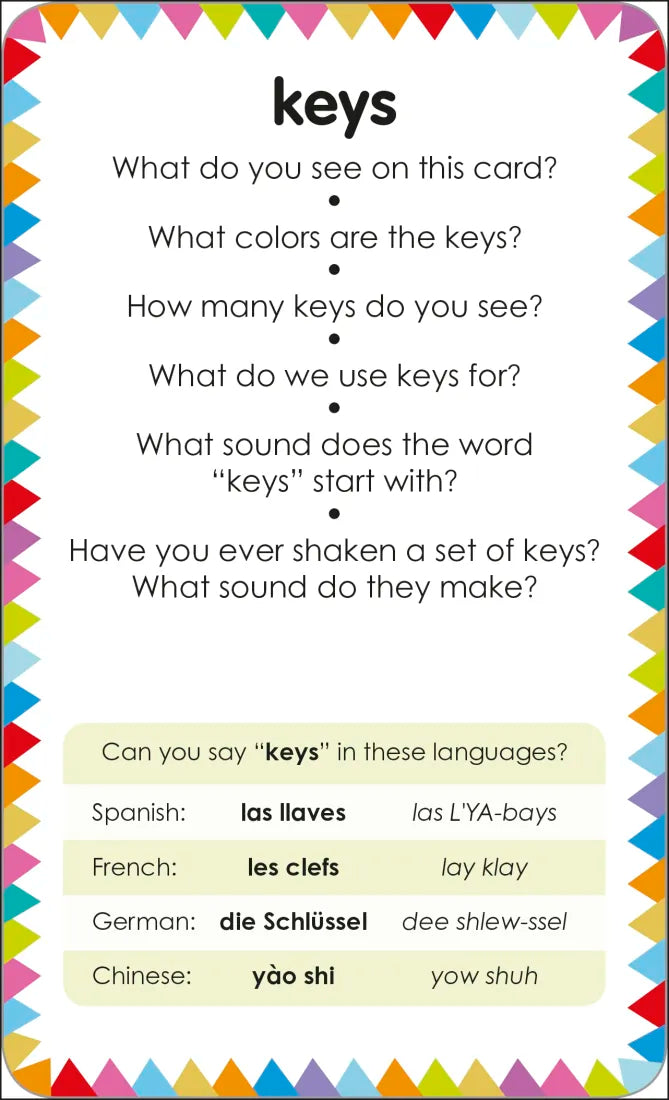 My First Touch and Feel Picture Cards: First Words US - Cards