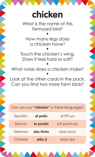 My First Touch and Feel Picture Cards: Farm US - Cards