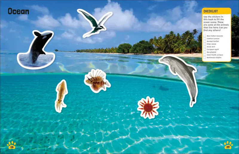 Sticker Encyclopedia Animals US - Paperback / softback