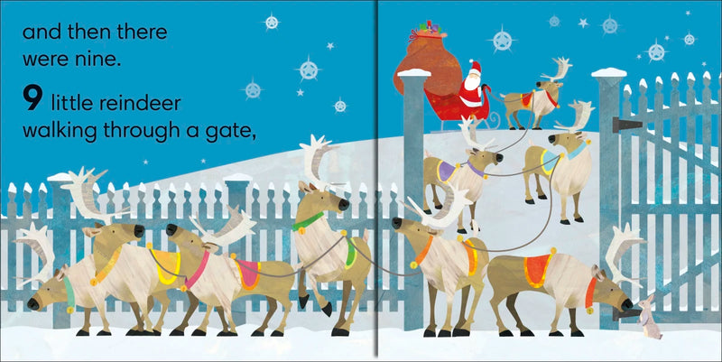 Jonny Lambert's Ten Little Reindeer US - Board book