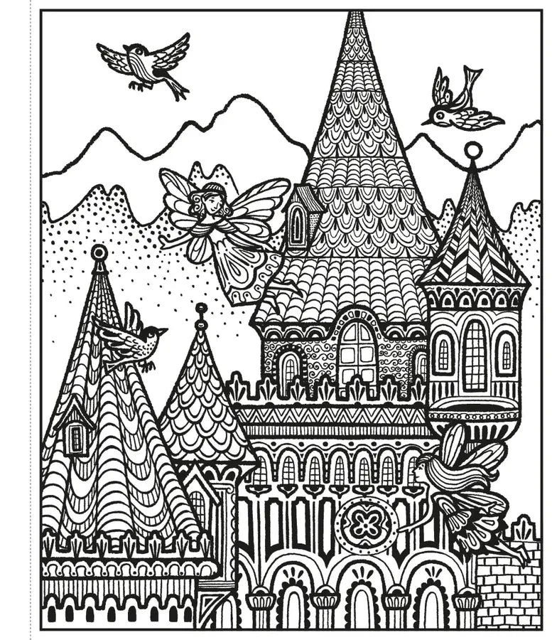 Fairy Palaces Magic Painting Book GB - Paperback / softback