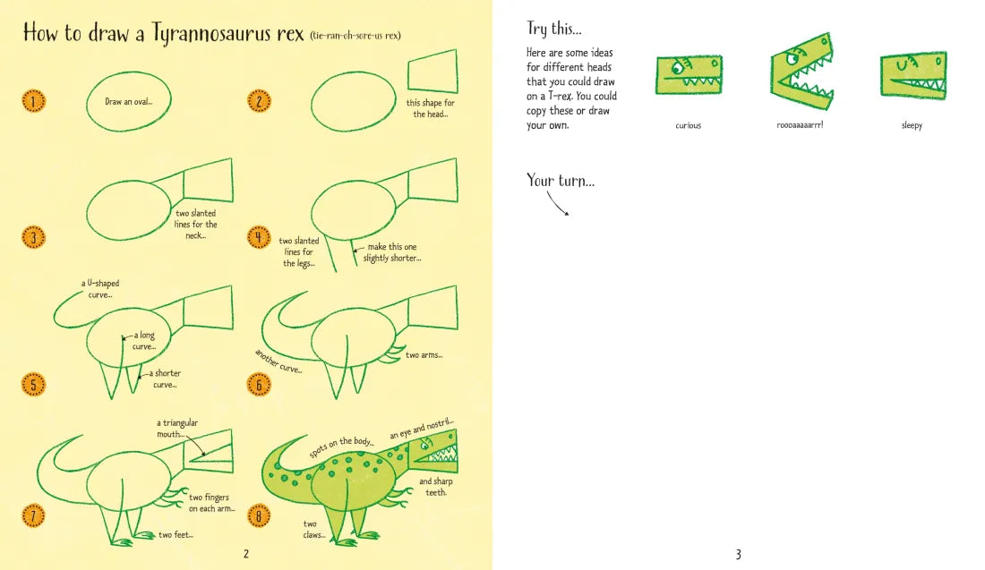 Step-by-Step Drawing Dinosaurs GB - Paperback / softback