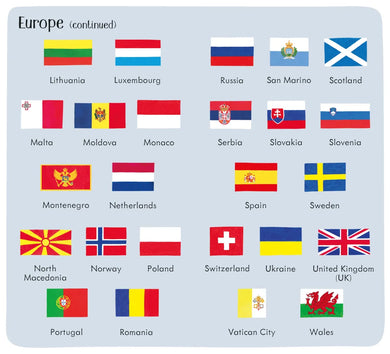 199 Flags GB - Board book