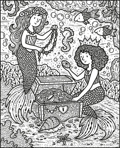 Mermaids Magic Painting Book GB - Paperback / softback