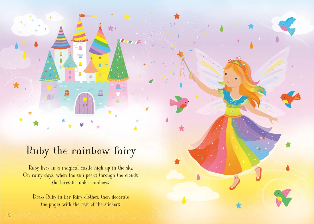 Little Sticker Dolly Dressing Rainbow Fairy GB - Paperback / softback