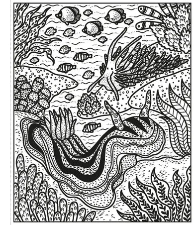 Coral Reef Magic Painting Book GB - Paperback / softback