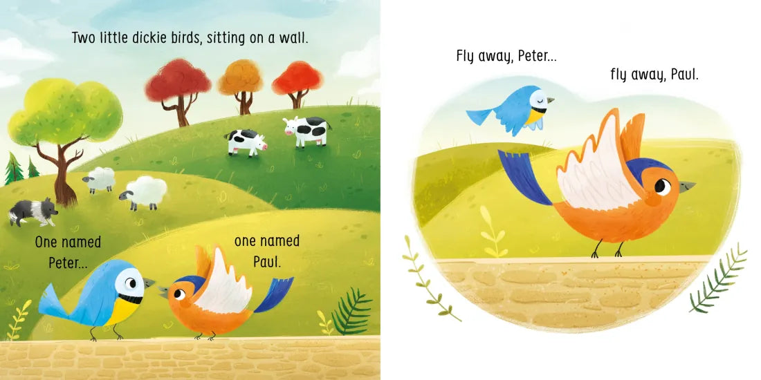 Two Little Dickie Birds sitting on a wall GB - Paperback / softback