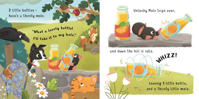 Ten little bottles ...sitting on the wall GB - Board book