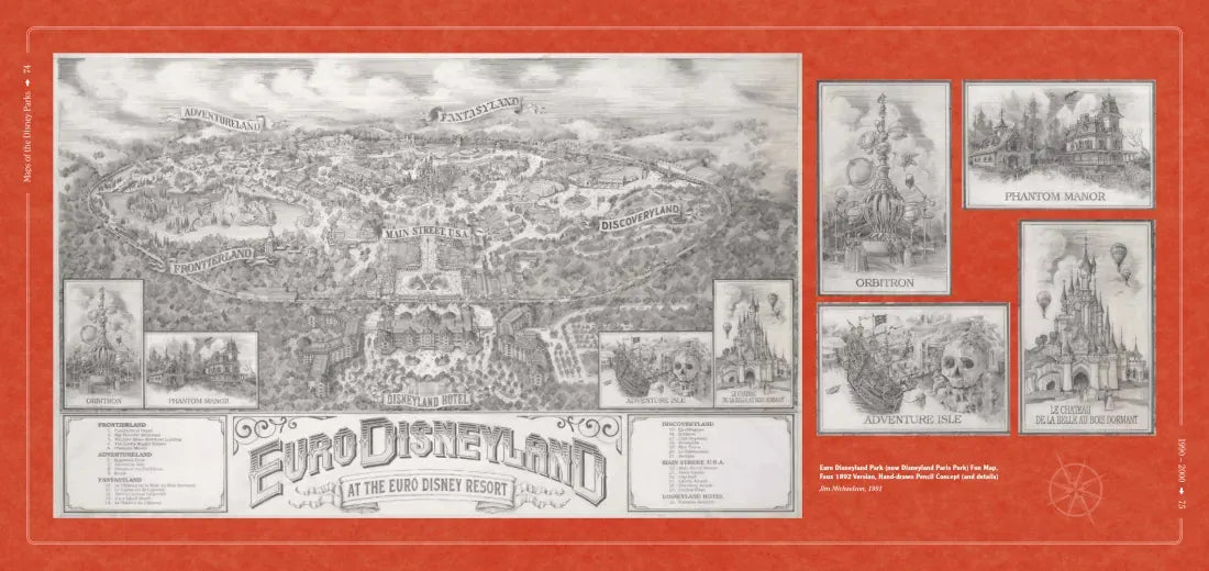 Maps of the Disney Parks US - Hardback