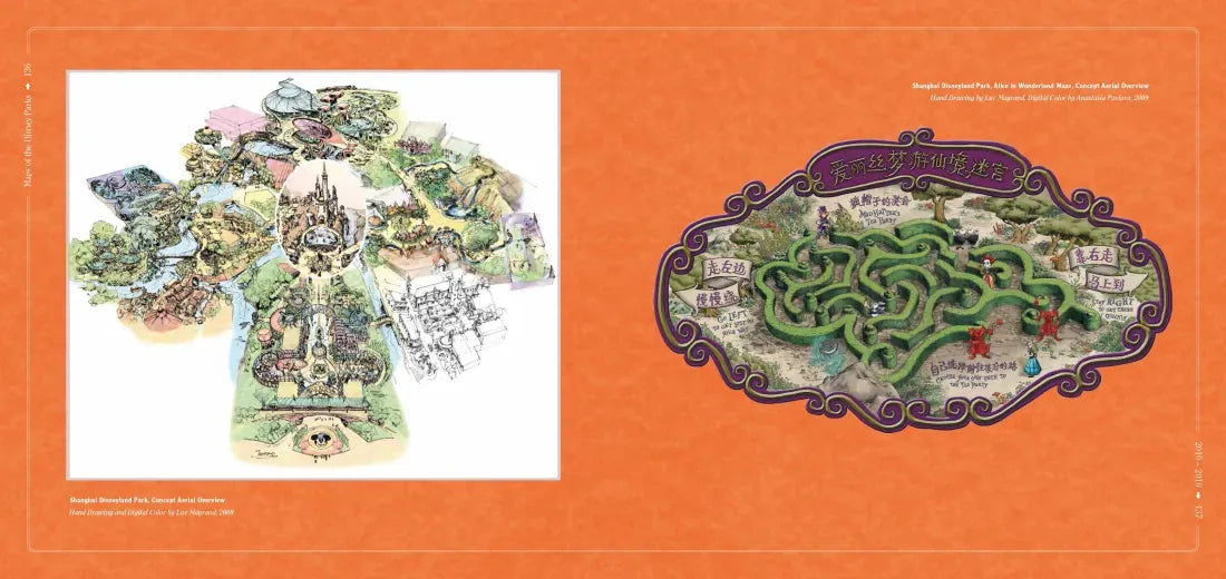 Maps of the Disney Parks US - Hardback