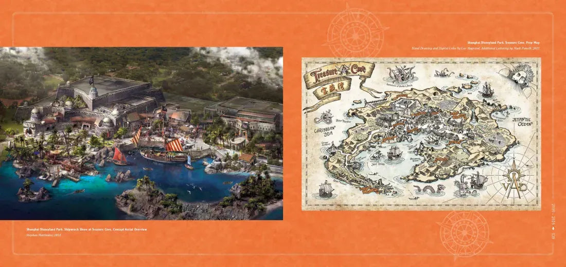 Maps of the Disney Parks US - Hardback