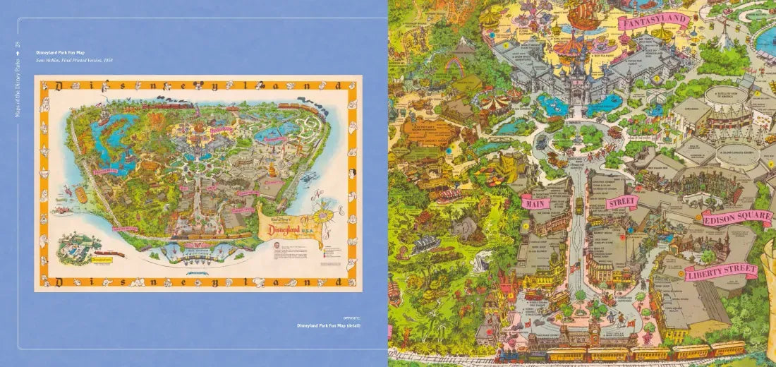 Maps of the Disney Parks US - Hardback