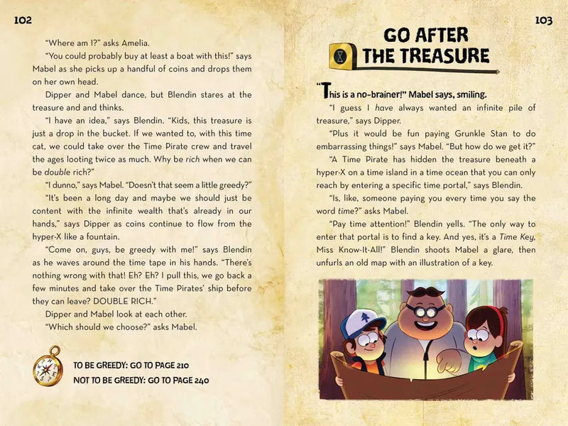 Gravity Falls:: Dipper and Mabel and the Curse of the Time Pirates' Treasure! US - Hardback
