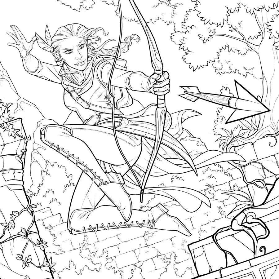 Critical Role: Vox Machina Coloring Book US - Paperback / softback