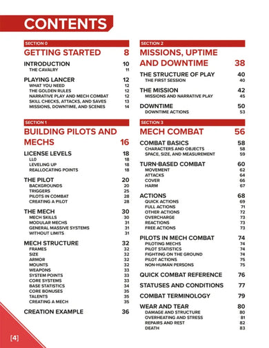 Lancer TTRPG Core Rulebook US - Hardback