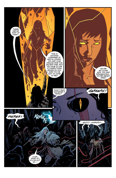 Frankenstein: New World Volume 3--The Speed of Darkness interior 8 (ISBN 9781506745923)