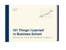 101 Things I Learned® in Business School (Second Edition)-Business and Management-買書書 BuyBookBook